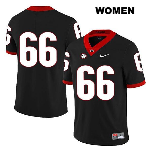 Georgia Bulldogs Women's Solomon Kindley #66 NCAA No Name Legend Authentic Black Nike Stitched College Football Jersey JTG5756PR